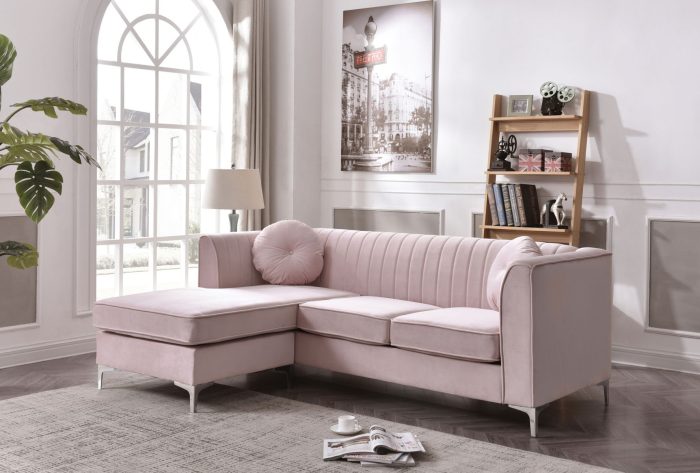 Delray - Micro Suede Sofa Chaise - Image 4