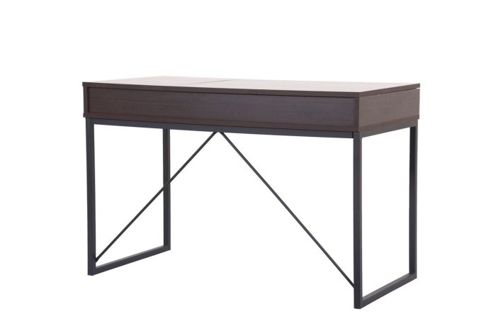 Juno - Wood Lift Top Desk With Hidden Storage And Drawer - Dark Brown - Image 2