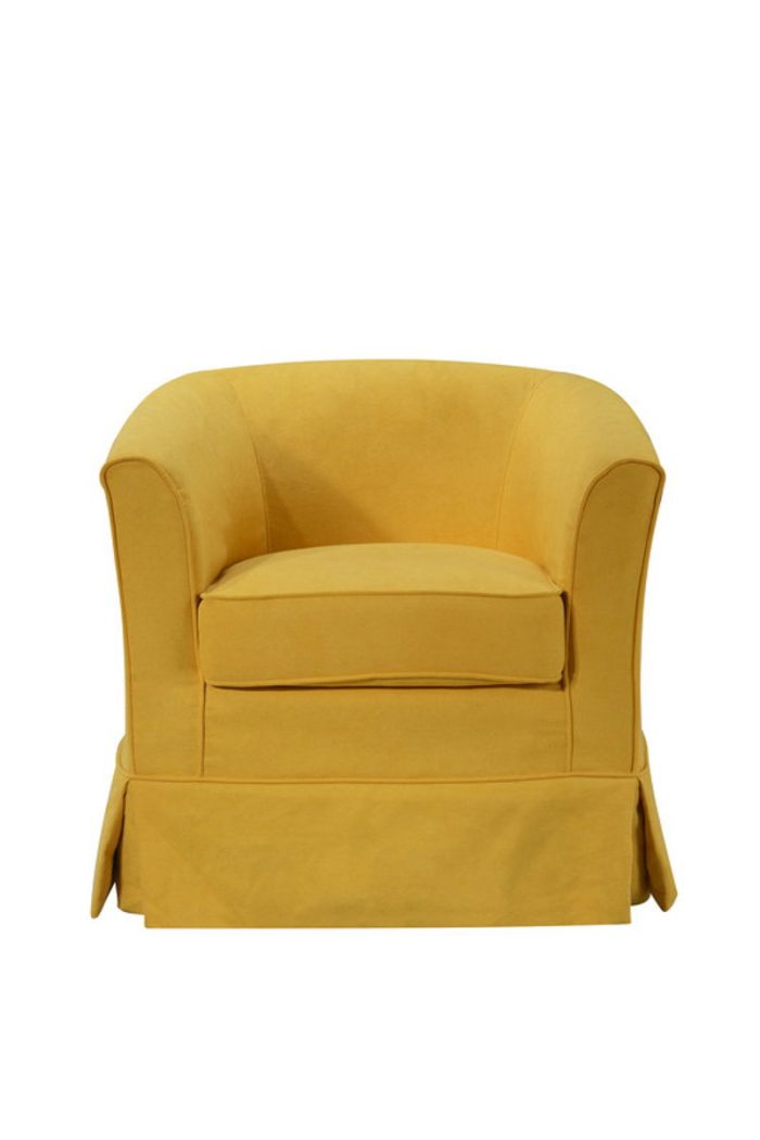 Tucker - Woven Fabric Swivel Barrel Chair - Image 10