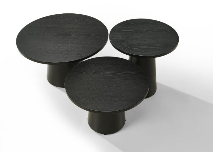 Jasper - 3 Piece Coffee, End, And Console Table (Set of 3) - Ebony Black - Image 4