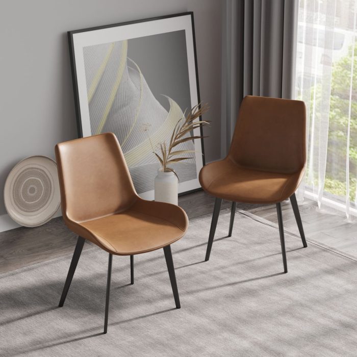Modern Dining Chair Living Room Metal Leg Dining Chair (Set of 2) - Image 6