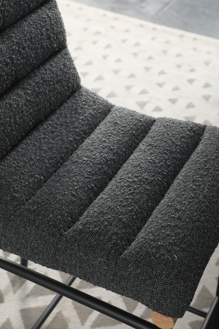 Lahni - 17" Boucle Fabric Counter Height Chair - Image 11