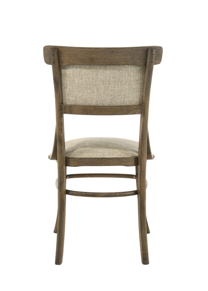 Bistro - Wide Contemporary Fabric Dining Chair With Cushion (Set of 2) - Vintage Walnut - Image 4