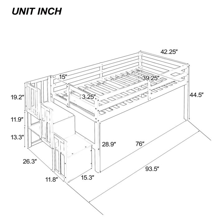 Loft Bed With Staircase - Image 6