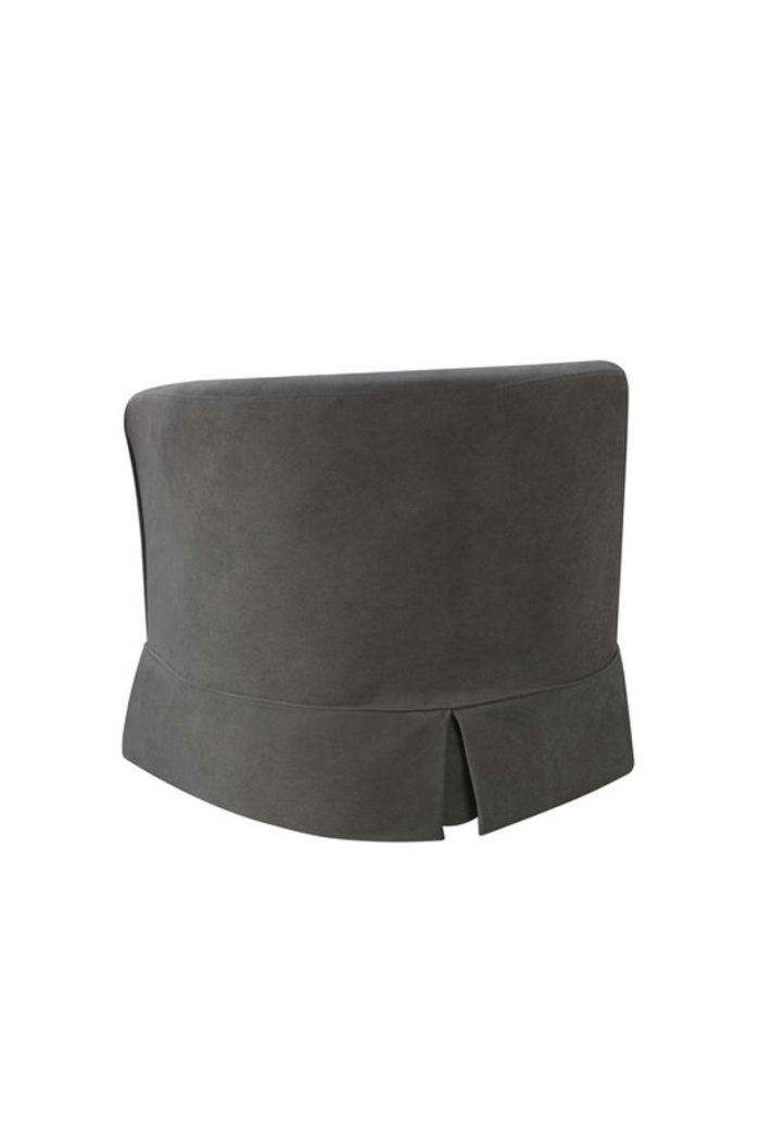 Tucker - Woven Fabric Swivel Barrel Chair - Image 4