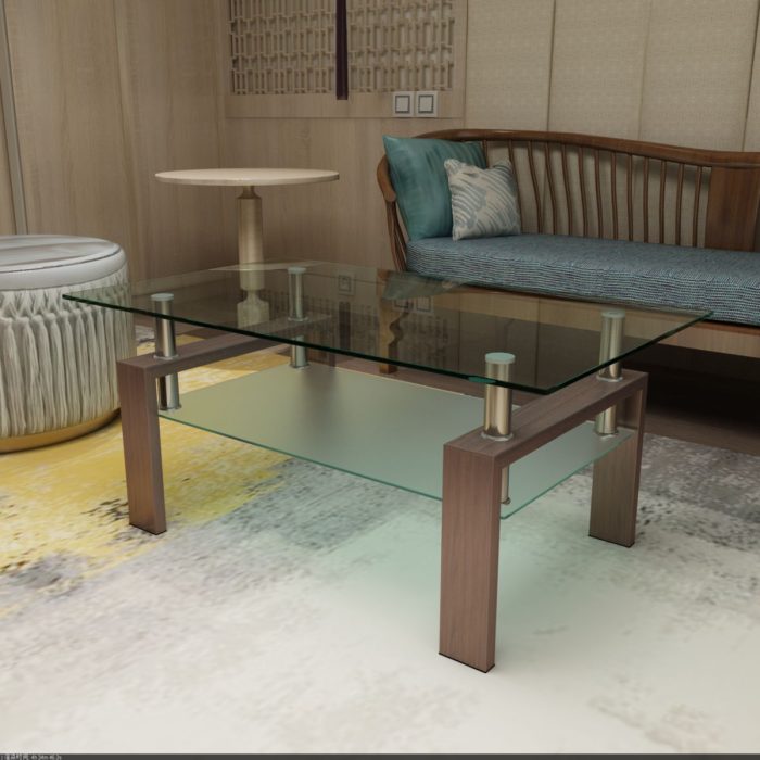 Rectangle Coffee Table, Modern Side Center Tables For Furniture - Image 7