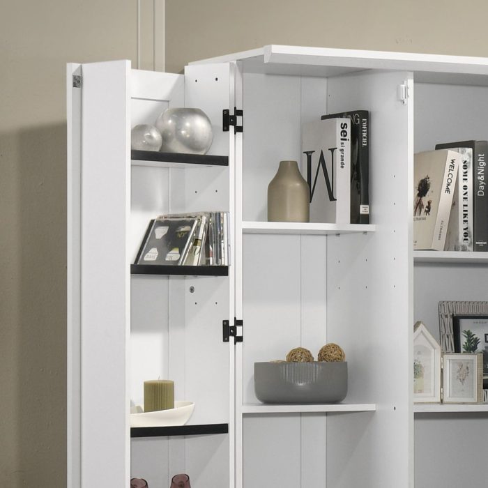 Lincoln - Storage Cabinet With Swing Out Storage Door - White - Image 4