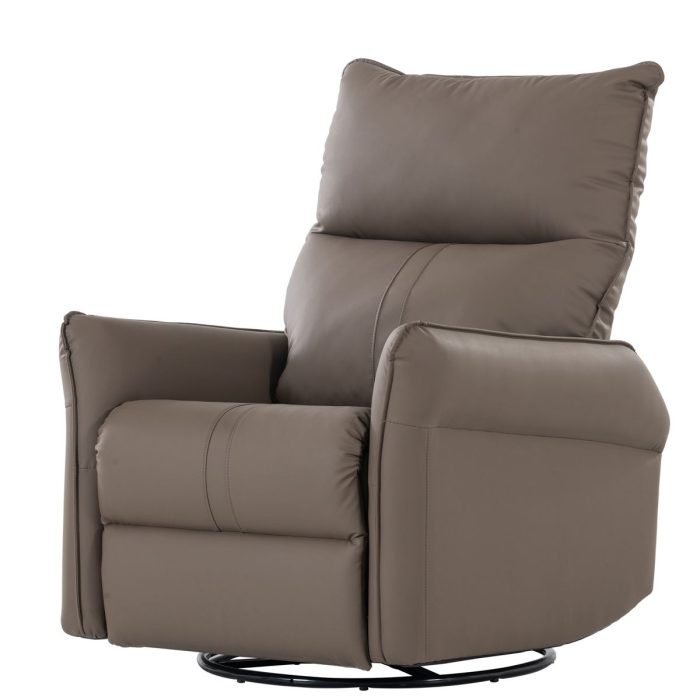 360° Modern Small Rocking Swivel Recliner Chair With Side Pocket - Image 11