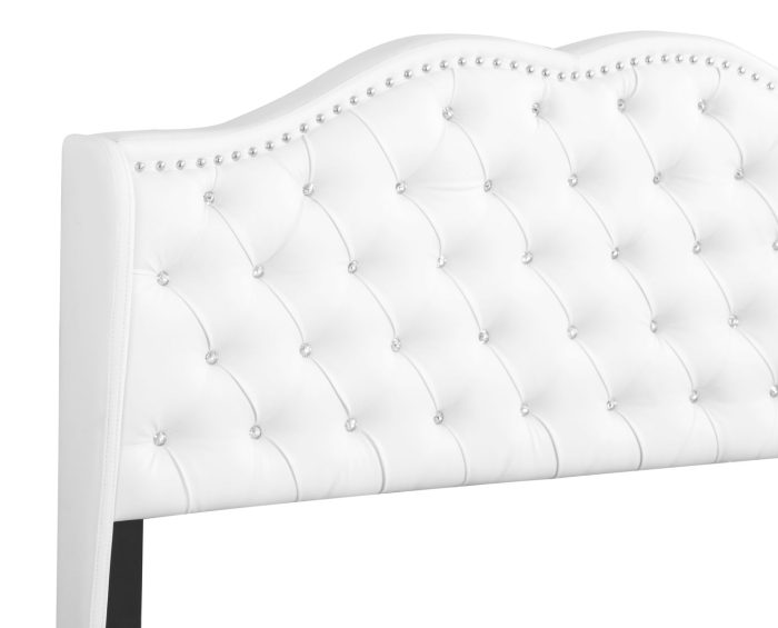 Upholstered Velvet Bed Transitional - Image 4