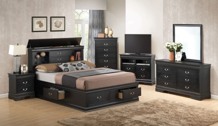 Louis Phillipe - Bookcase Storage Bed - Image 21