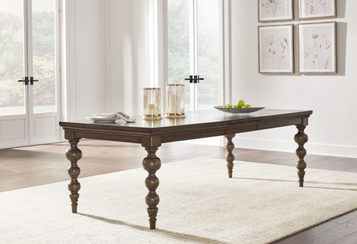 Veramond - Dark Brown - Rectangular Dining Room Extension Table - Image 3