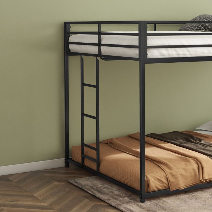 Adam - Full Over Full Bunk Bed - Black - Image 3