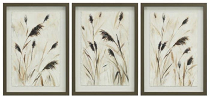 Honslow - Brown / Black / White - Wall Art Set (Set of 3)