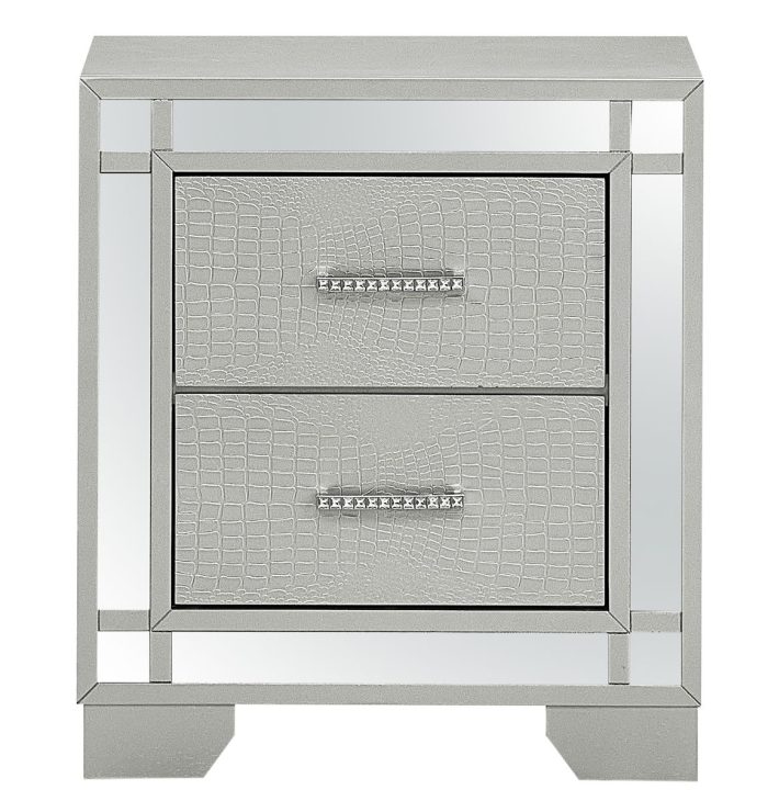 Madison - Nightstand - Silver Champagne - Image 3