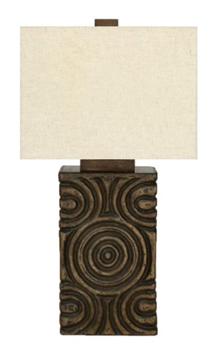 Heathbury - Antique Brown - Paper Table Lamp