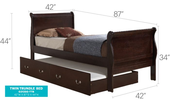 Elegant Trundle Bed With Timeless Charm - Image 22