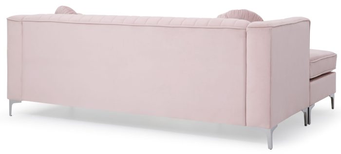 Delray - Micro Suede Sofa Chaise - Image 2