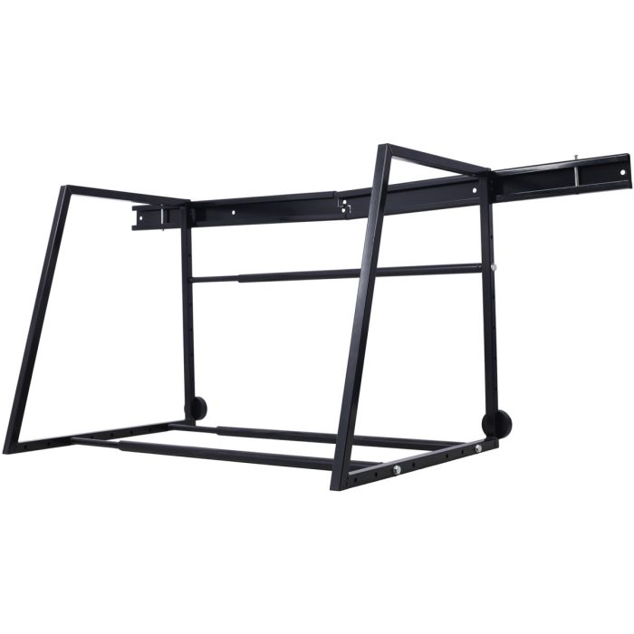 Heavy Duty Adjustable Garage Wall Multi-Tire Rack Storage - Black - Image 4
