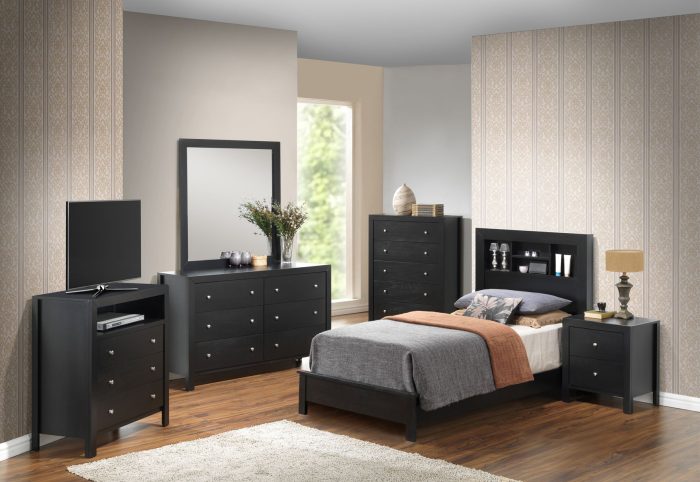 Bed With Transitional Design Stylish - Image 24