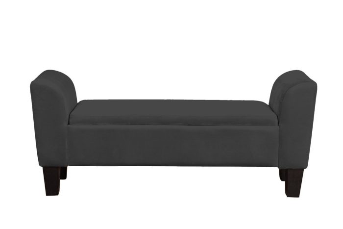 Mila - Velvet Ottoman Bench With Storage - Image 9