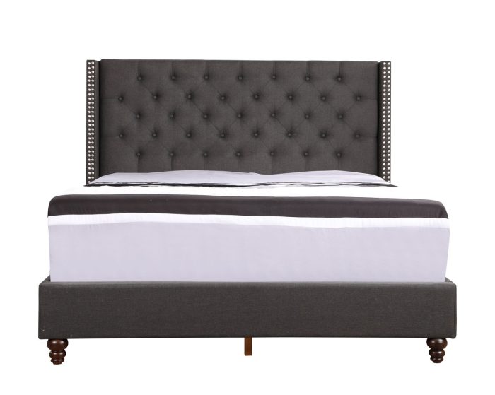 Nailhead Bed Transitional Vibrant - Image 13