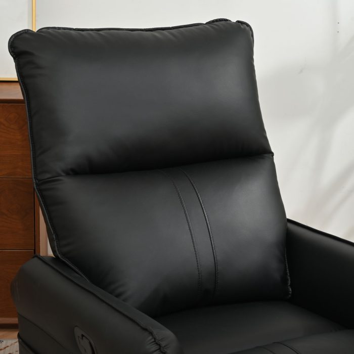 360° Modern Small Rocking Swivel Recliner Chair With Side Pocket - Image 8