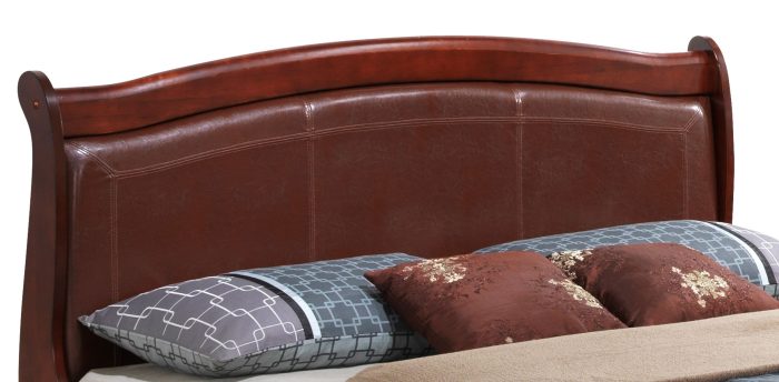 Panel Sleigh Bed Elegantly Crafted - Image 2