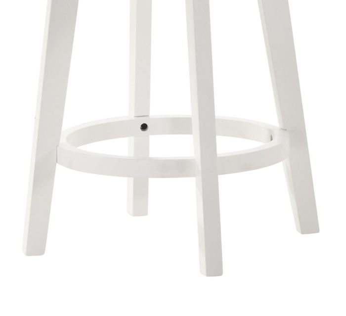 Joplin - 20.5" Ladder Back Counter Height Swivel Chair With Upholstered Seat - Image 7