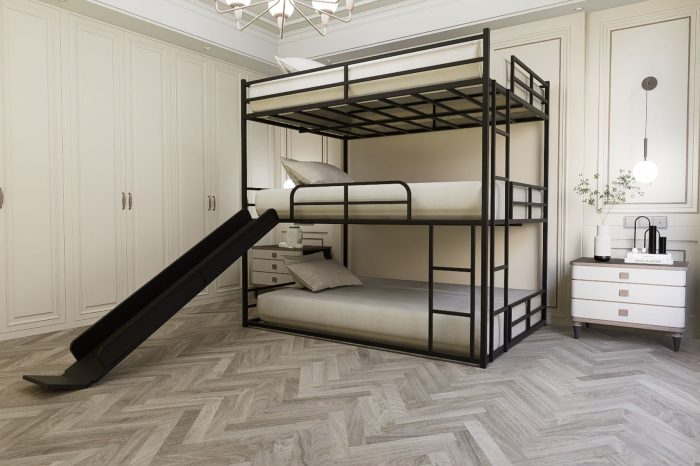 Twin Size House Loft Bed With Slide And Ladder - Black - Image 4