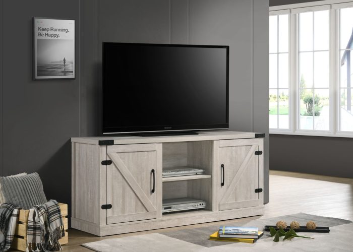 Salma - 58" Wide TV Stand With 2 Open Shelves And 2 Cabinets - Image 4