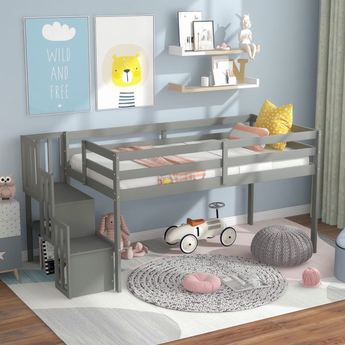Loft Bed With Staircase - Image 3