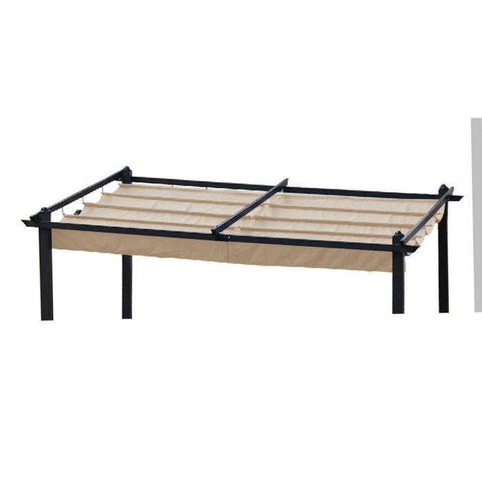 Replacement Canopy Top Cover Fabric For Outdoor Patio Retractable Pergola Sun-Shelter Canopy - Image 9