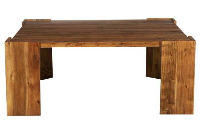 Atlantic Minimalistic Coffee Table - Natural Wood - Image 2