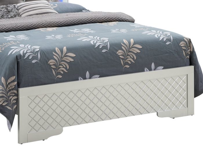 Bed With LED Light Accents Headboard - Image 5