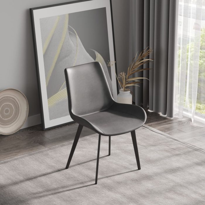 Modern Dining Chair Living Room Metal Leg Dining Chair (Set of 2) - Image 3