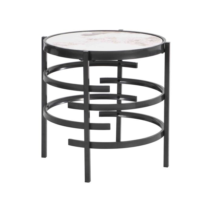 Elegant Round Table With Sintered Stone Top & Sturdy Metal Frame - Image 7