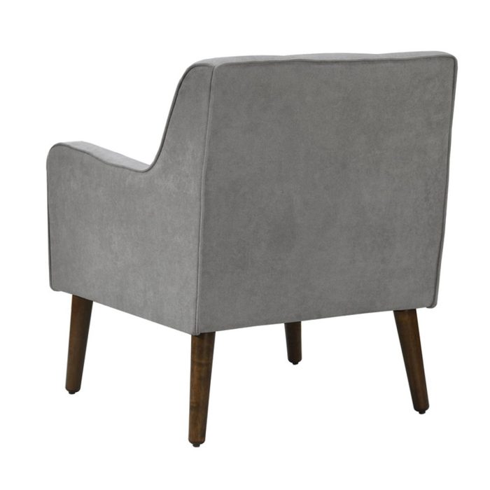 Ryder - Mid Century Modern Woven Fabric Tufted Armchair - Image 4