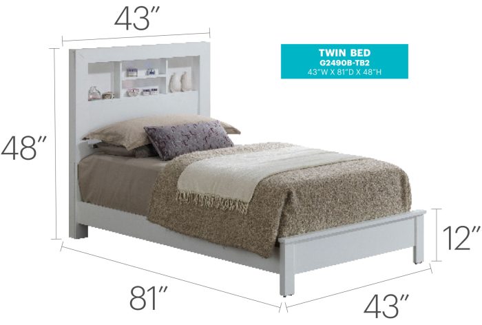 Bed With Transitional Design Stylish - Image 22