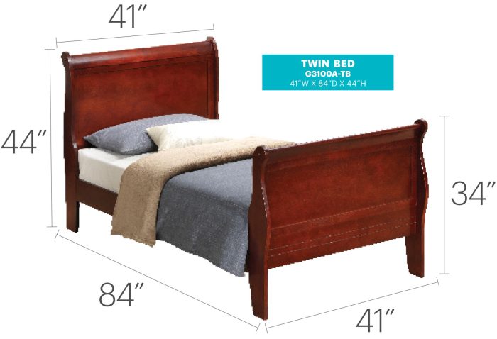 Panel Sleigh Bed - Image 22