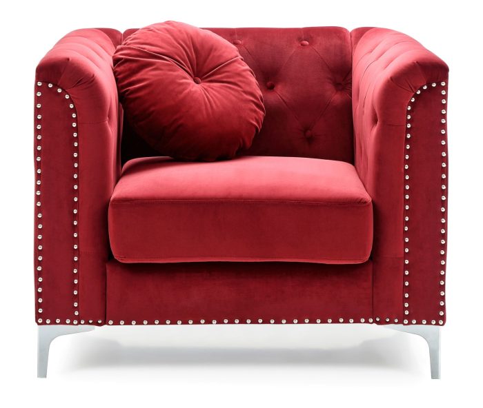 Contemporary Sloped Arm Chair - Image 3