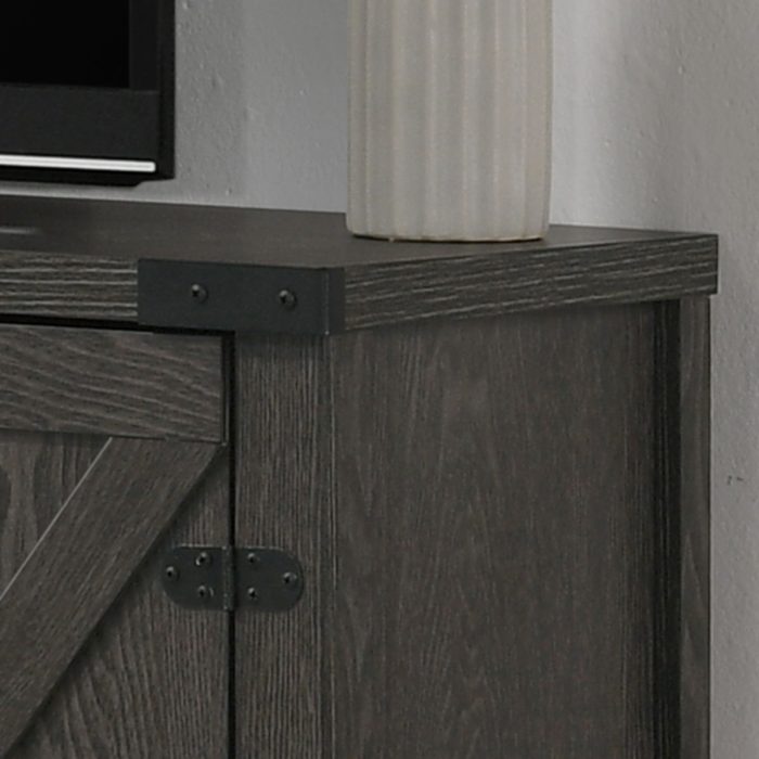 Salma - 58" Wide TV Stand With 2 Open Shelves And 2 Cabinets - Image 3