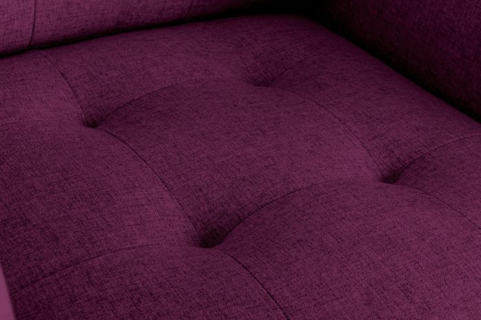 Victoria - Linen Fabric Armchair With Metal Legs, Side Pockets, And Pillow - Image 9