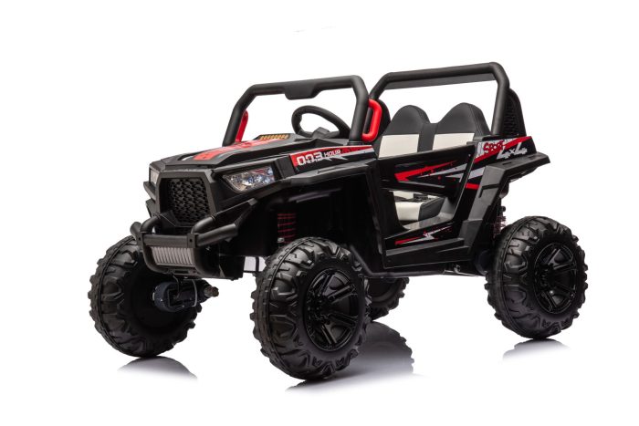 12V7A*1 30W*4 Four-Wheel Drive Leather Seat One Button Start, Forward And Backward, High And Low Speed, Music, Front Light, Power Display, Two Doors Can Open, 2.4G R / C, Seat Belt Four Wheel Absorber - Image 5