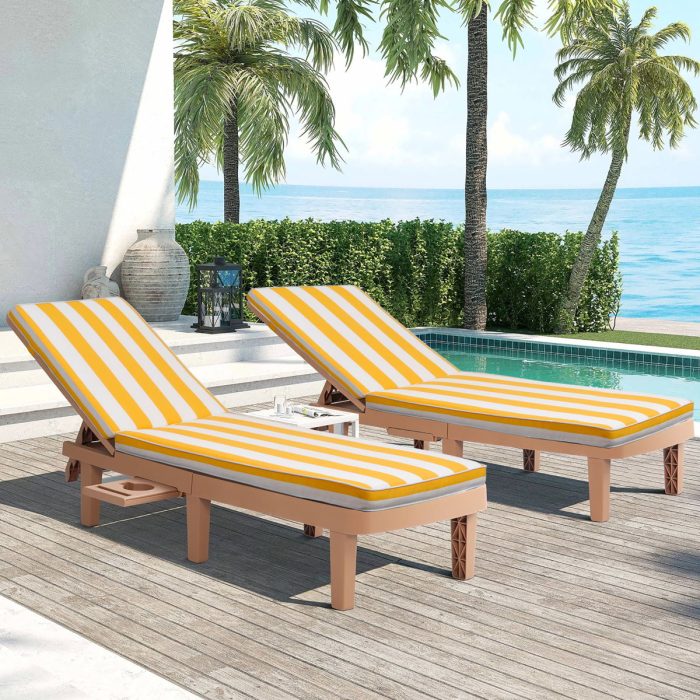 Outdoor Lounge Chair Cushion Replacement Patio Funiture Seat Cushion Chaise Lounge Cushion - Image 17