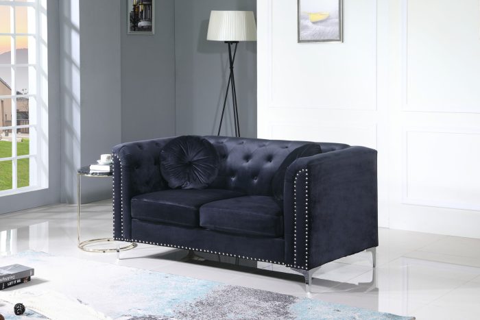 Stylish Sloped Arm Loveseat - Image 8