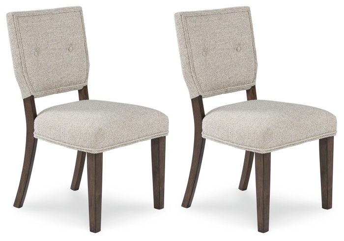 Veramond - Gray / Dark Brown - Dining Upholstered Side Chair (Set of 2)