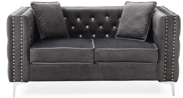 Elegant Track Arm Loveseat - Image 2