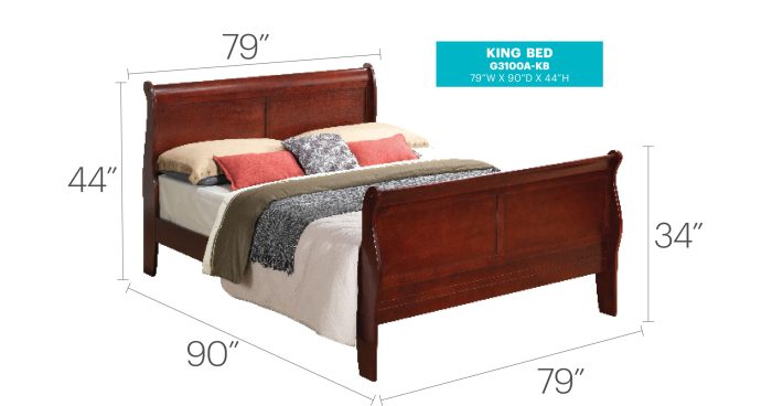 Panel Sleigh Bed - Image 3