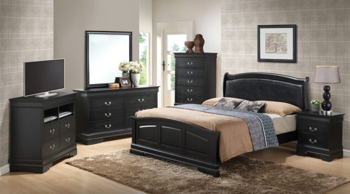 Panel Sleigh Bed Elegantly Crafted - Image 19