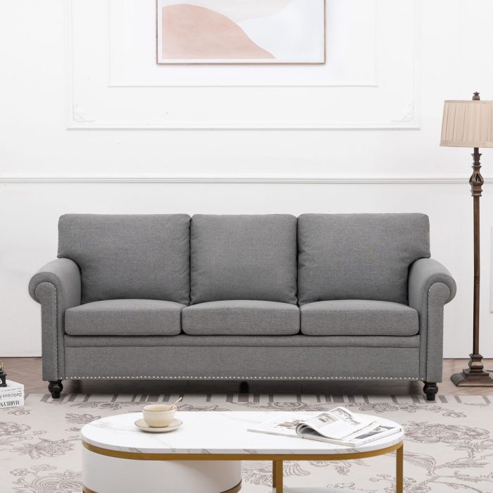 3 Seater Sofa - Gray - Image 2